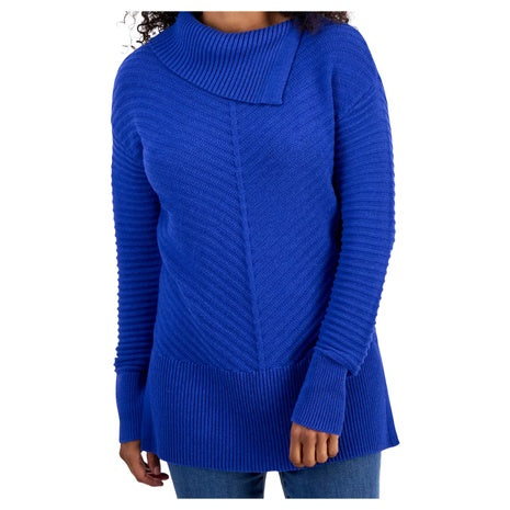 Style & Co Women's Envelope-Neck Tunic Sweater