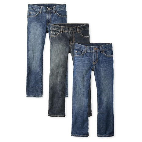 3-Pack The Children's Place Boys Basic Bootcut Jeans