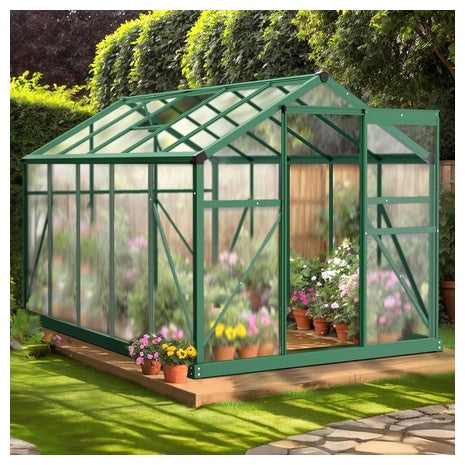 6Ft X 10Ft Heavy Duty Polycarbonate Greenhouse