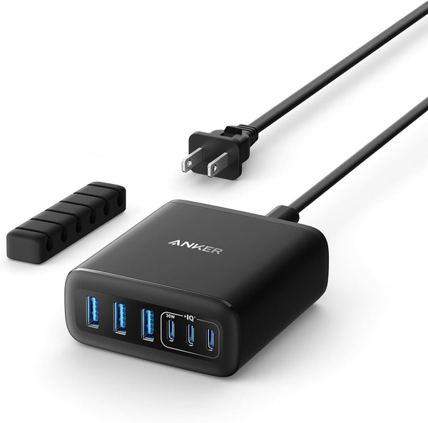 Anker USB-C 112W Max 6-Port Charging Station (Cable Not Included)