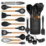 24-Piece Silicone Non-Stick Cooking Utensils Set