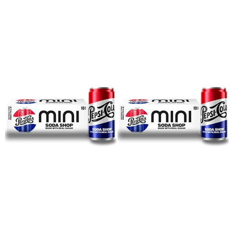 20 Mini Pepsi Real Sugar Soda  Cans