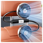 Dual Head Gooseneck Car Cooling Fan