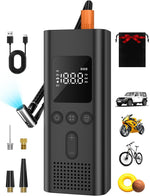 150 PSI Tire Inflator Portable Air Compressor Pump w/ LED Light