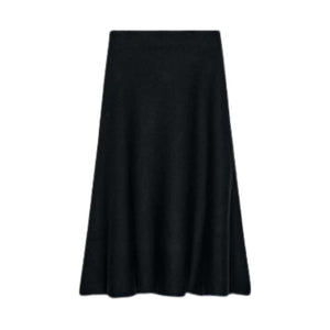 Knit Flared Midi Skirt