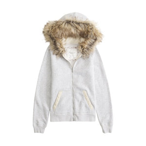 Women's Faux Fur Lined Hoodie