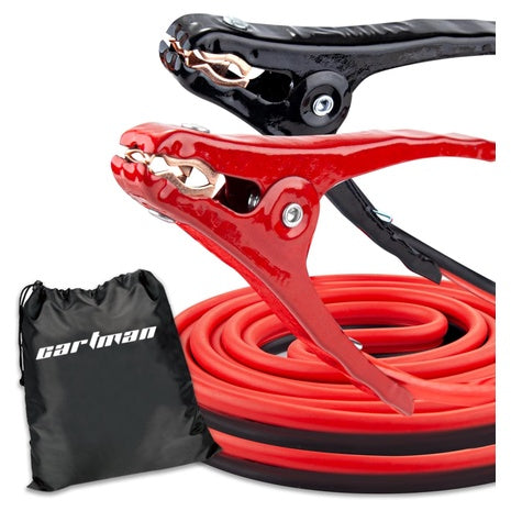 12FT Heavy Duty 10 Gauge Car Jumper Cables w/ Carry Bag