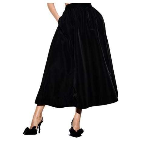 Old Navy High-Waisted Tafetta Midi Skirt