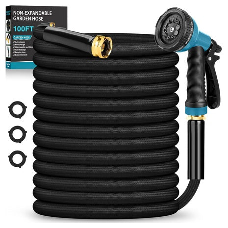 100ft Garden Hose with 10-Function Nozzle