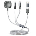 Multi Charging USB-C Cable with Apple Watch Charger