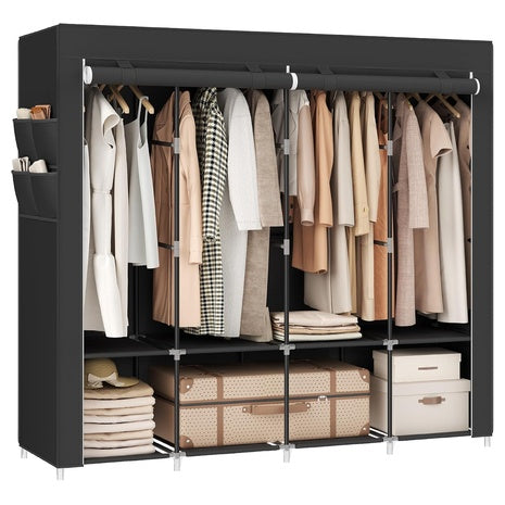 Songmics Portable Wardrobe Closet Organizer With Cover