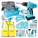 50-Piece Kids Tool Set with Electronic Drill