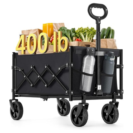 Collapsible Wagon Cart with 400 lb Capacity