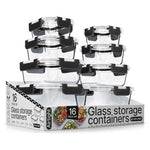 16-Piece Borosilicate Glass Food Storage Containers With Lids