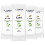 4-Pack Dove Advanced Care/Aluminum Free Deodorant Sticks