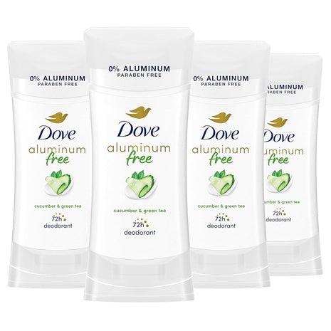 4-Pack Dove Advanced Care/Aluminum Free Deodorant Sticks