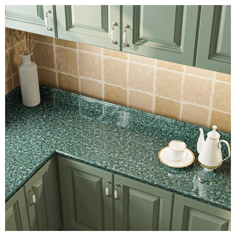 11.8" X 118" Terrazzo Contact Paper Peel & Stick Glossy Granite Wallpaper (2 Colors)
