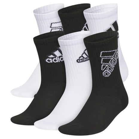 6-Pack adidas Unisex Kids Crew Socks