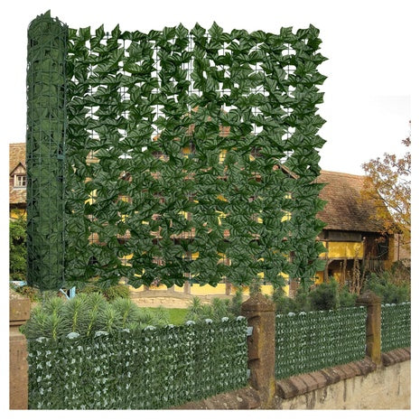 140" X 40" Dopgib UV-Anti Faux Artificial Ivy Privacy Fence Screen
