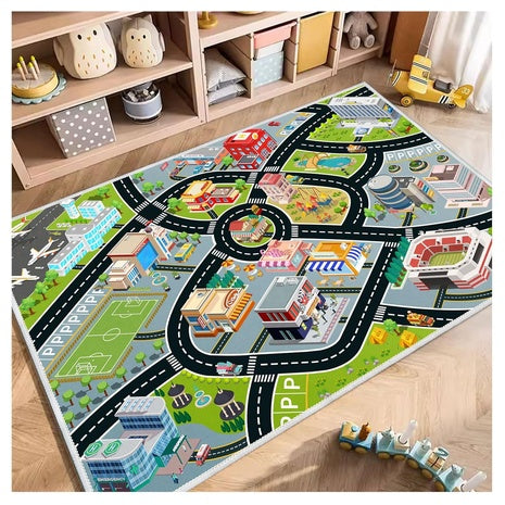 4x6 ft Kids Non Slip Car Play Rug