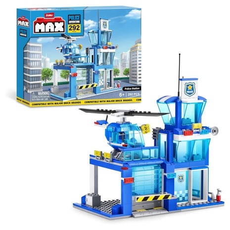 292-Piece Police Station Adventure Building Playset