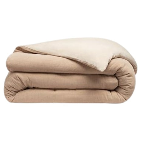 Crane Home Dune Rust Crinkled Linen King/California Duvet Cover