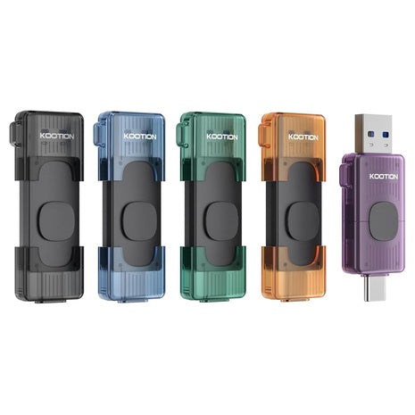 5-Pack Kootion 64GB Dual USB 2.0 Thumb Drive