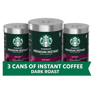 3-Pack Starbucks Premium Dark Roast Instant Coffee