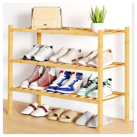 3-Tier Bamboo Shoe Rack