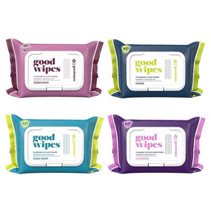 240 Goodwipes Flushable Butt Wipes Made with Vitamin E & Aloe