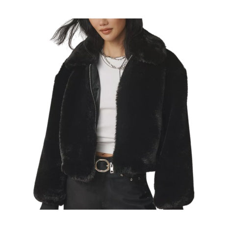 Cropped Fur Coat