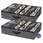Set Of 2 Onlyeasy Sturdy Under Bed Shoe Storage Organizer