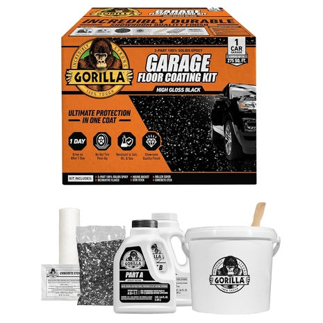 Gorilla Epoxy 7 Piece 275 Sq. Ft. Coverage Garage Floor Coating Kit