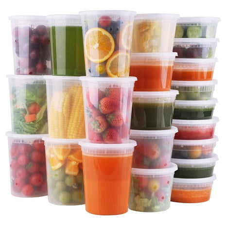 48 Deli Food Storage Containers With Lids