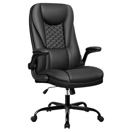 Inbox Zero Ergonomic Executive Chair With Flip-up Armrests