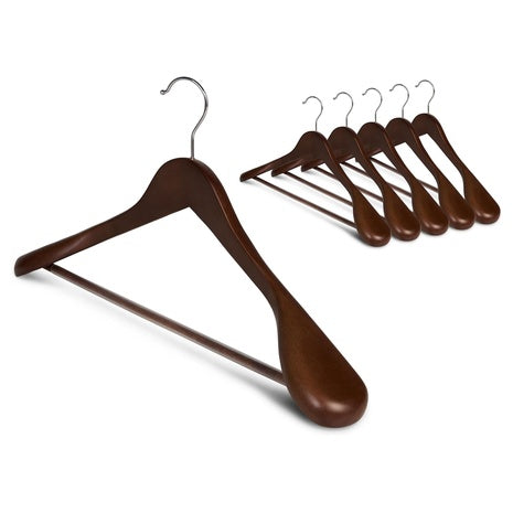 6-Pack Wooden Coat Hangers