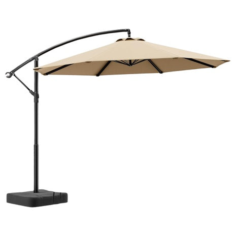 10FT Cantilever Offset Outdoor Umbrella With Base Included (3 Color)