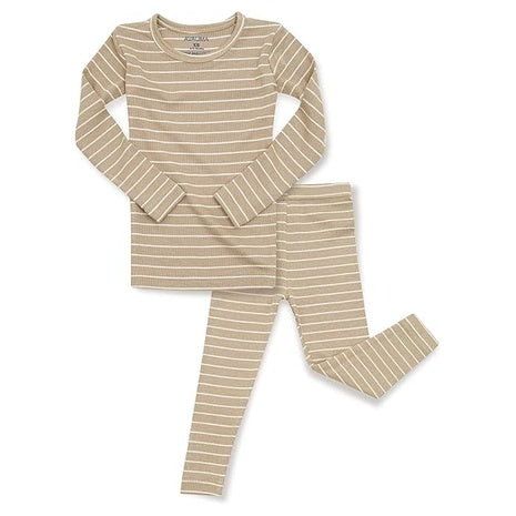 Size 4T Camel Ribbed Pajamas