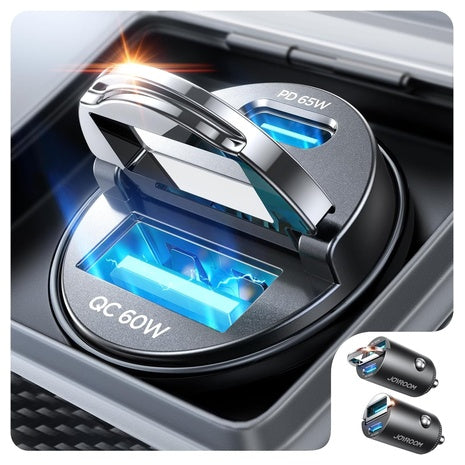 2-Pack Joyroom 125W Dual-Port USB-C & USB-A Car Charger