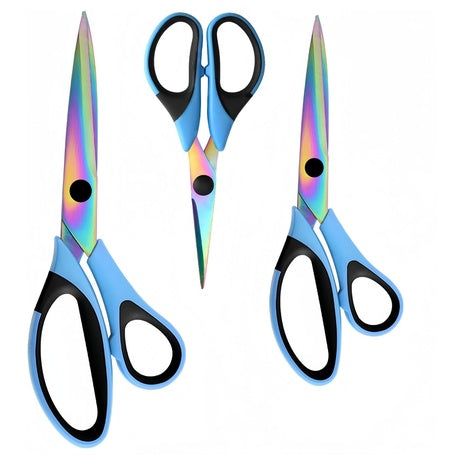 3-Pack All Purpose Heavy-Duty Craft Scissors
