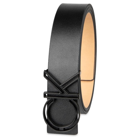 Calvin Klein CK Monogram Cut Out Buckle Belt