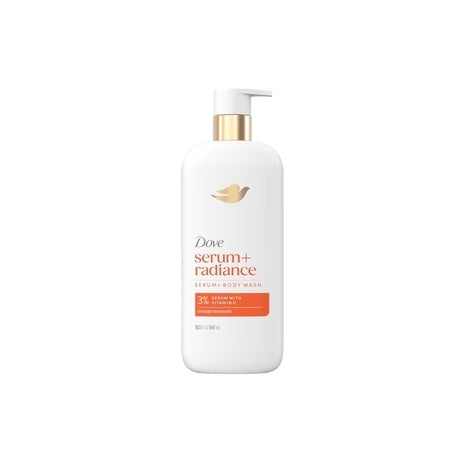 3 Bottles Dove Exfoliating Serum Radiance Body Wash