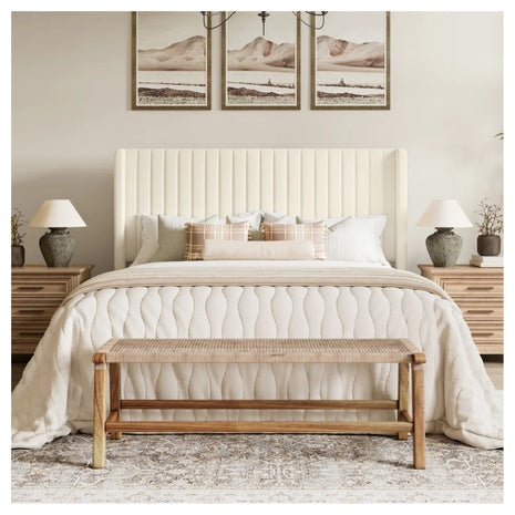 Willa Arlo Interiors Candler Velvet Upholstered Platform Bed (Full)