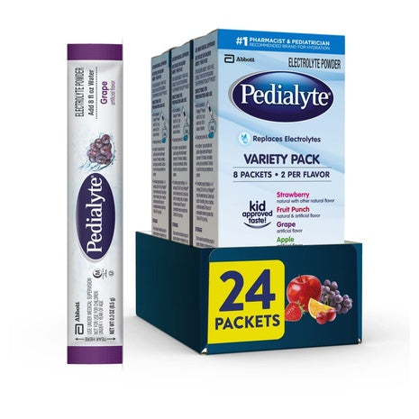 24 Pedialyte Electrolyte Powder Packets