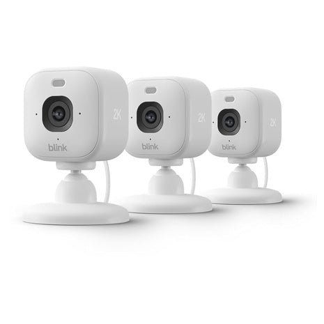 3-Pack Blink Mini 2K+ Plug-In Security Cameras