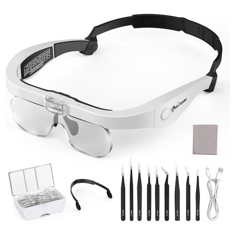 Lightswim LED Head Magnifier With Rechargeable Light
