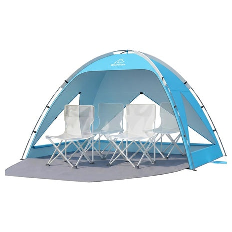3-4 Person 95" X 65" X 55" UPF 50+ UV Protection Portable Sun Shelter
