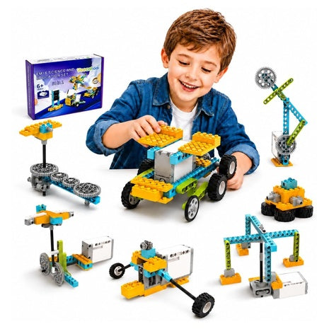 107-Piece 50-in-1 Kids Motorized Building Toy Kit