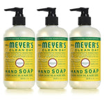 3 Bottles Mrs. Meyer's Clean Day Hand Soap
