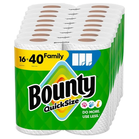 32 Family Rolls = 80 Regular Rolls Of Bounty Paper Towels + Get $20 Amazon Credit